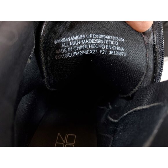 NOBO Women's Size 10 Chunky Heel Combat Boots Black Faux Leather - Picture 7 of 8